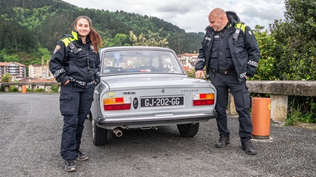 Une grosse journée pour la Peugeot 304 entre Mutriku et Bermeo (Pays Basque&nbsp;Espagnol)