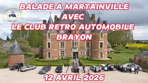 Une balade entre Seine-Maritime et Eure avec le Club Rétro Automobile Brayon (CRAB) – 12 avril&nbsp;2026